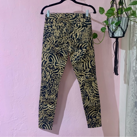 7 for all mankind animal print skinny pants ~ W26/L27 - Picture 5 of 13